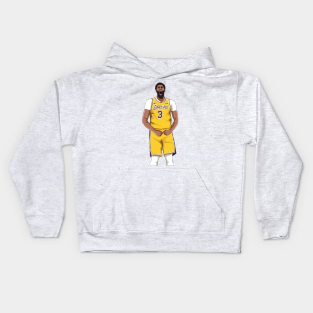 Anthony Davis Kids Hoodie by xavierjfong